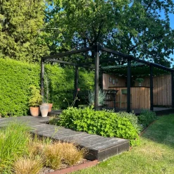 Plus Tilbehør Til Hegn^Cubic forlængerbeslag t/stolpe enkelt sort