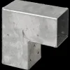 Plus Tilbehør Til Hegn^Cubic hjørnebeslag t/stolpe enkelt varmgalvaniseret 7x7 cm