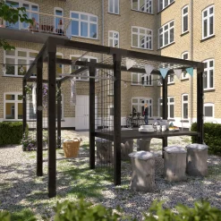 Børn Plus Gyngestativer^daylife med stålespalier modul 4 sort