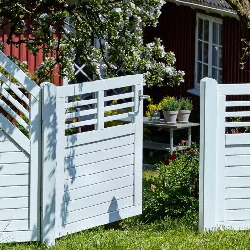 Plus Havelåger^Decora enkeltlåge inkl. beslag 100x95 cm hvid