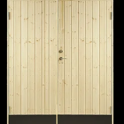 Plus dobbeltudhusdør panel inkl. karm HU 127,8x197,8 cm