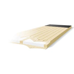 Plus dobbeltudhusdør panel inkl. karm HU 127,8x197,8 cm