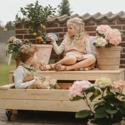 Børn Plus Legehuse Og Sandkasser^Fun sandkasse m/hjul og bænk 120 cm