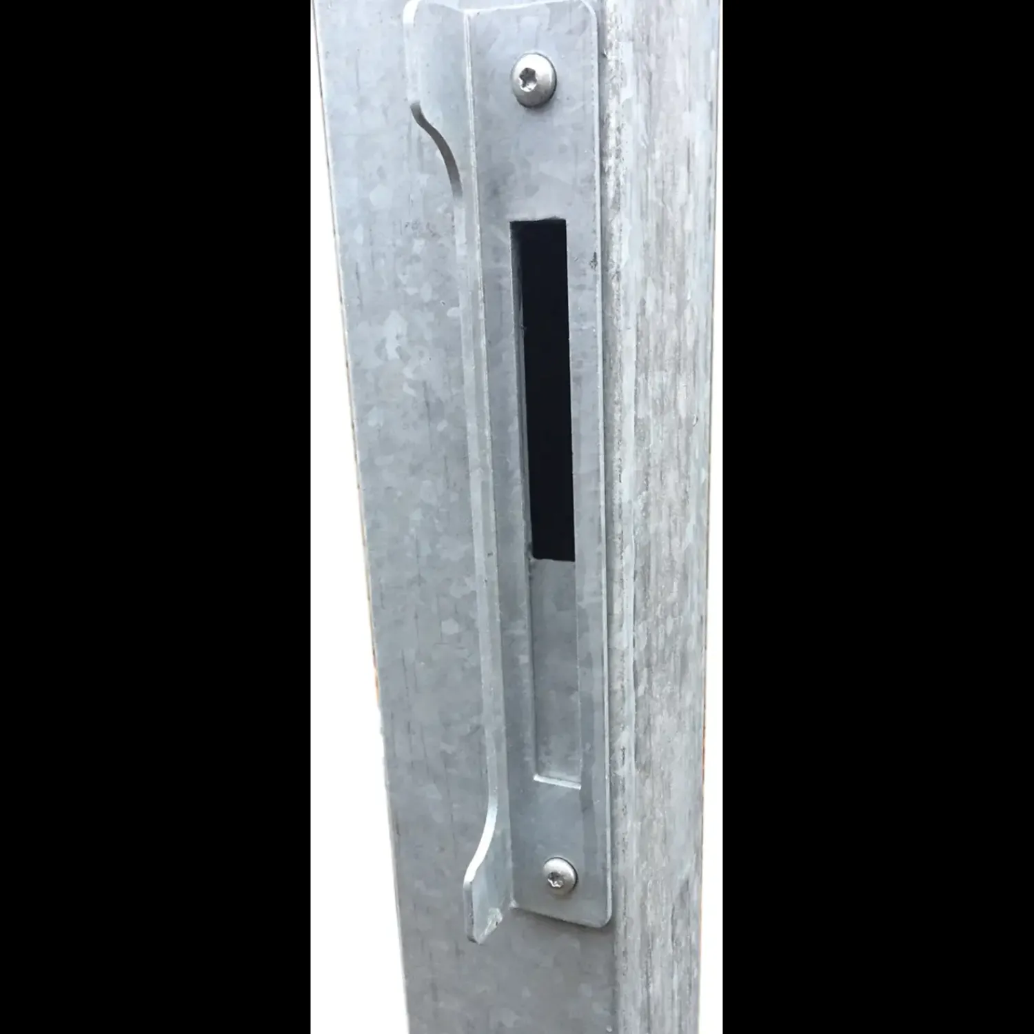 Clearance Plus Futura dobbeltlåge m/stålstolpe venstrehængt 197x145 skiftergrå