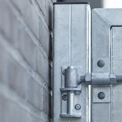 Clearance Plus Futura dobbeltlåge m/stålstolpe venstrehængt 197x145 skiftergrå