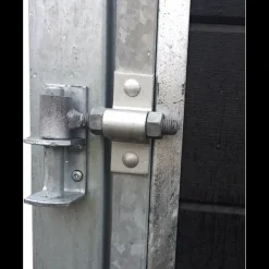 Clearance Plus Futura enkeltlåge m/stålstolpe venstrehængt 99x91 cm skiftergrå