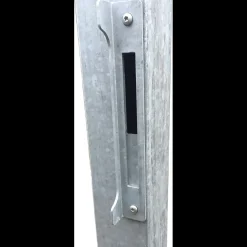 Clearance Plus Futura enkeltlåge m/stålstolpe venstrehængt 99x91 cm skiftergrå