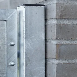 Clearance Plus Futura enkeltlåge m/stålstolpe venstrehængt 99x91 cm skiftergrå