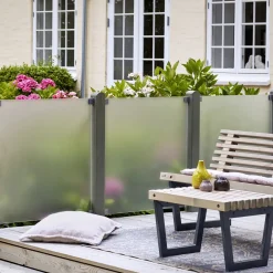 Hot Plus glashegn skråelement 90x180/127 cm frosted