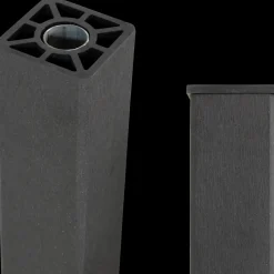 Plus Stål- Og Glashegn^glashegn t/rund stolpe 90x91 cm klart