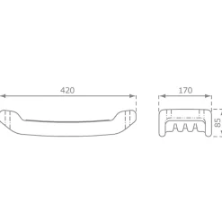 Clearance Plus Gyngestativ Luksus i sort inkl. 2 gråsorte gyngesæder
