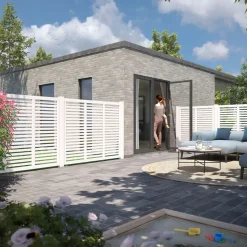 Plus Træhegn^Harmoni Hegn  120x140 cm hvid