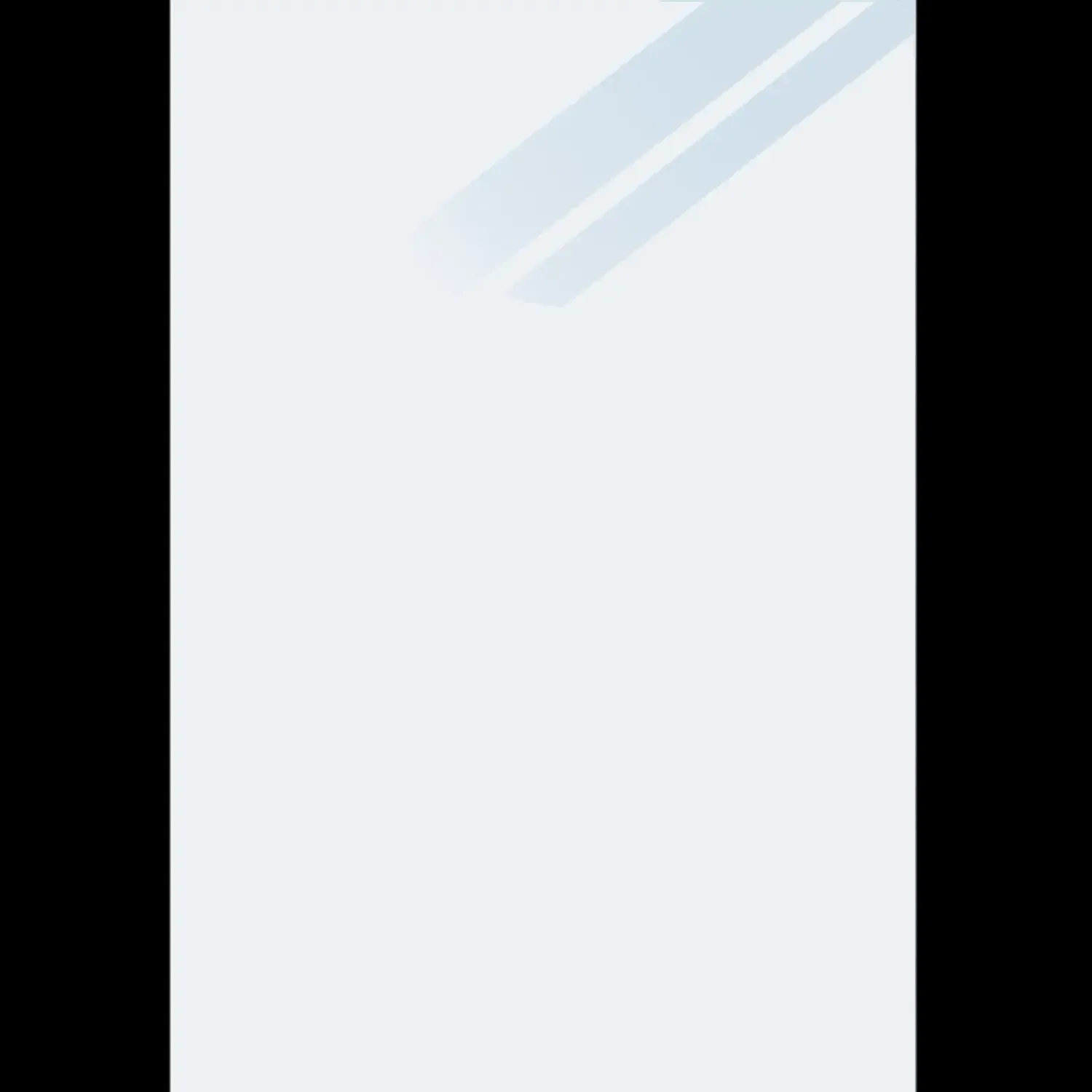 Hot Plus hærdet glaselement 86x91 cm frosted