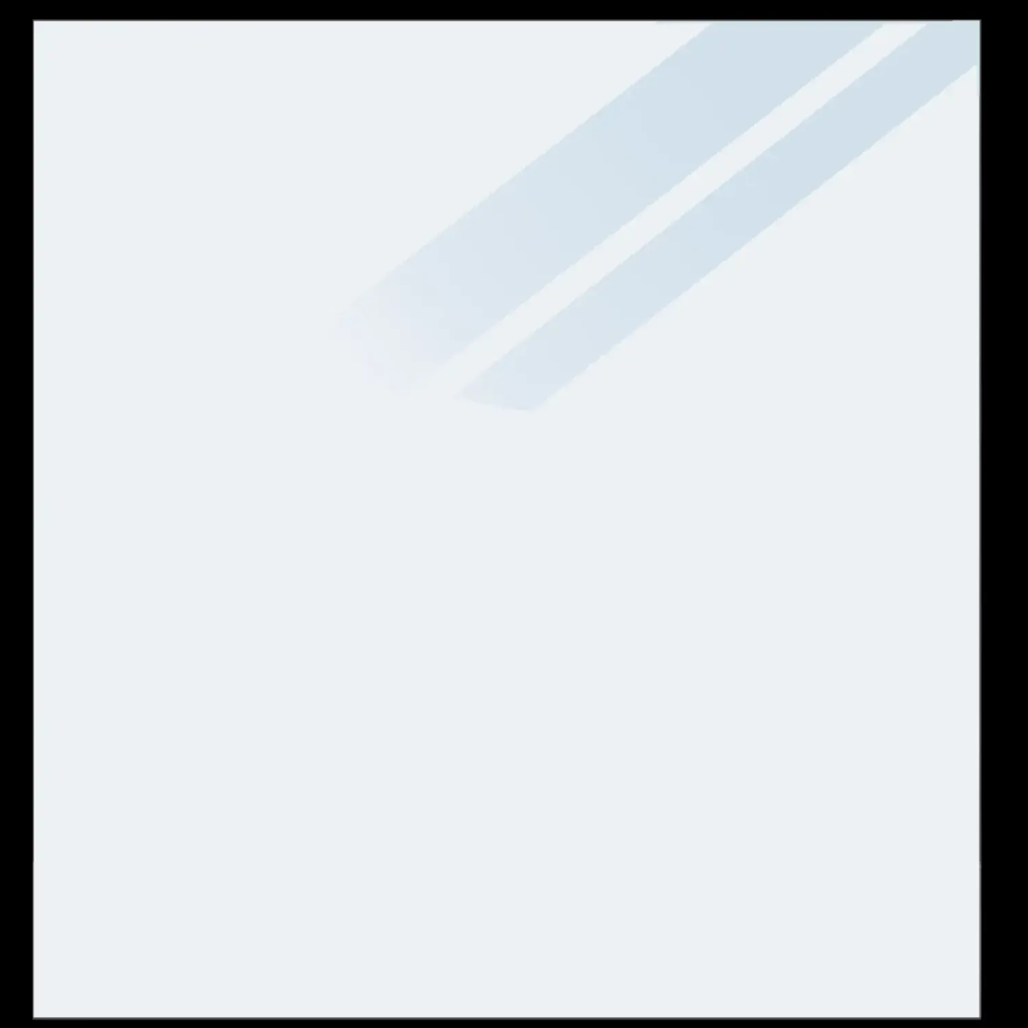 Hot Plus hærdet glaselement 86x91 cm frosted