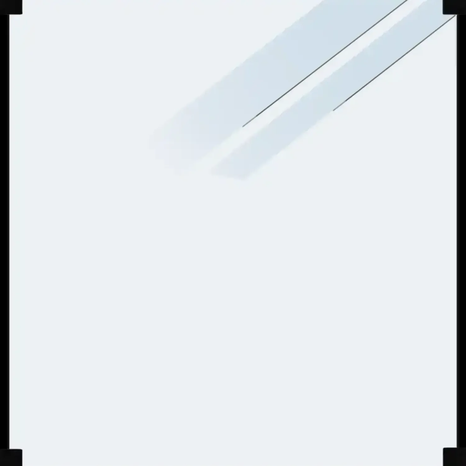 Discount Plus Hærdet glashegn frosted 90×91 cm