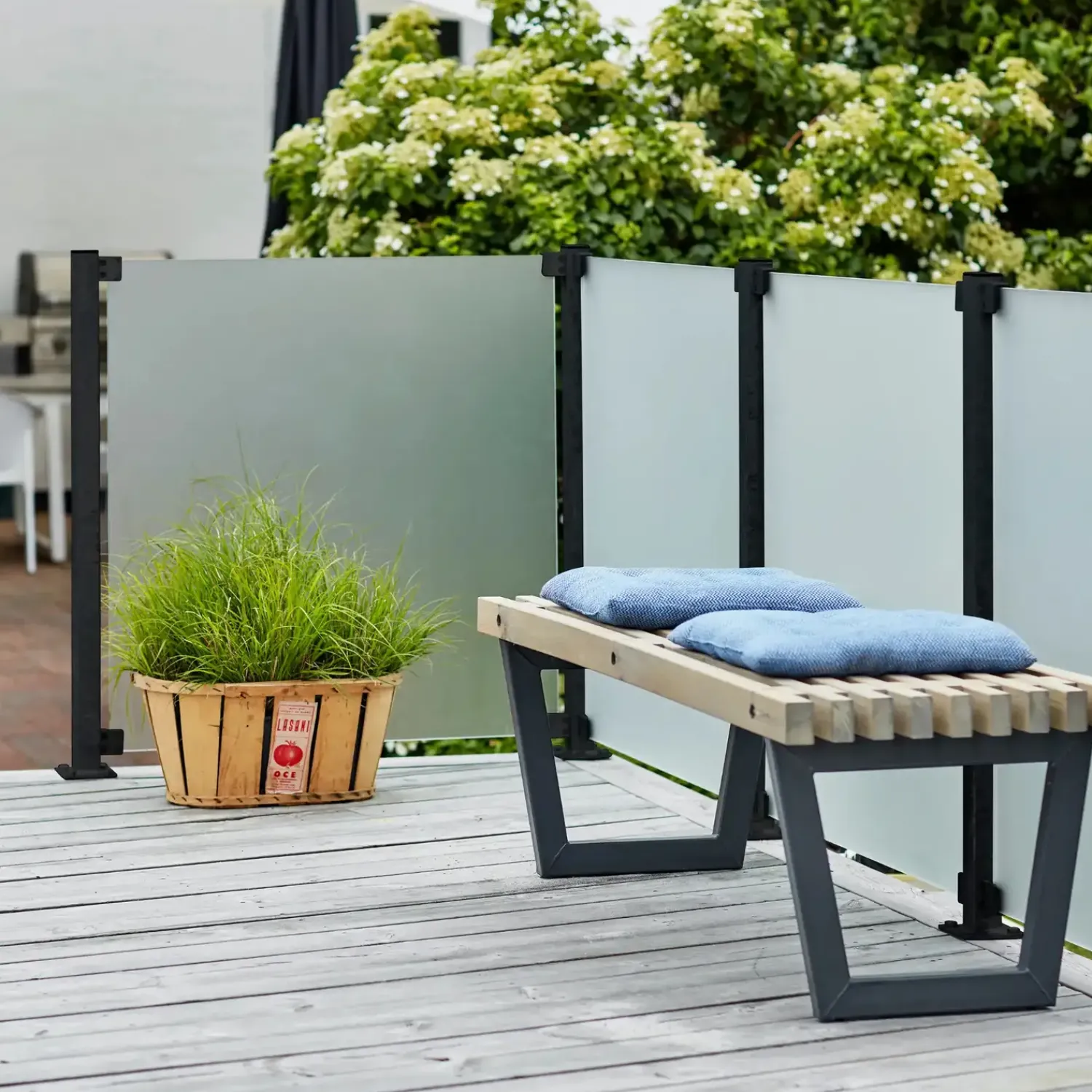 Discount Plus Hærdet glashegn frosted 90×91 cm