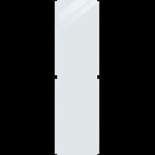 Plus Stål- Og Glashegn^Hærdet Glashegn Klart 55,4×176 cm