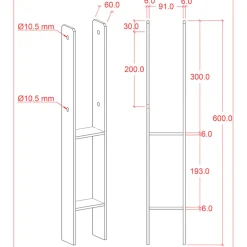 Plus Tilbehør Til Hegn^H-stolpefod t/nedstøbning varmgalvaniseret