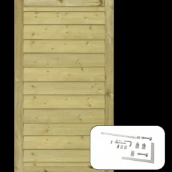 Plus Havelåger^Klink enkeltlåge inkl. beslag 100×163 cm
