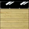 Outlet Plus Klink profilhegn m/glas 174x125 cm trykimprægneret