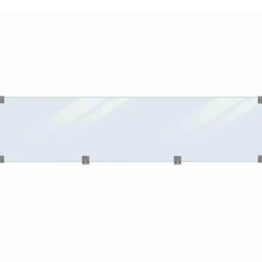 Plus Stål- Og Glashegn^Klink profilhegn m/glas 174x125 cm sort