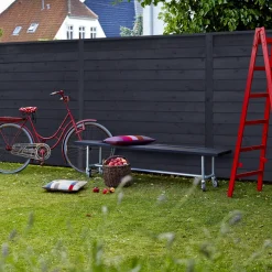 Online Plus Klink profilhegn 174x91 cm sort