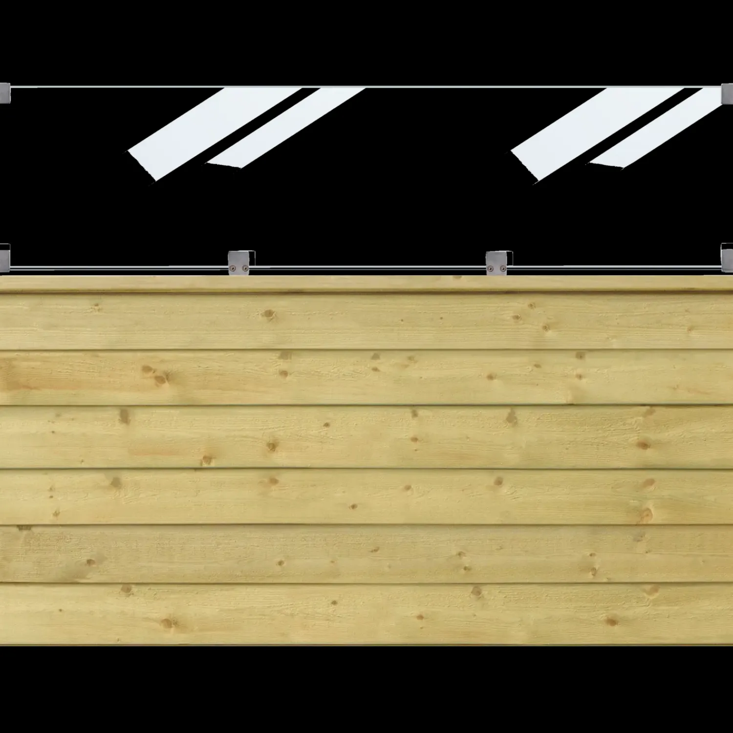 Plus Stolper Og Hegnspæle^krydsskåret profilstolpe hjørne m/2 spor 90x90 mmx længde 268 cm sort