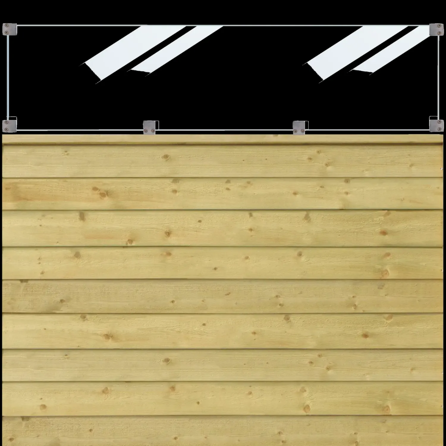 Plus Stolper Og Hegnspæle^krydsskåret profilstolpe hjørne m/2 spor 90x90 mmx længde 268 cm sort