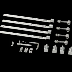 Plus Tilbehør Til Hegn^lågebeslag t/Skagen/Retro dobbeltlåge m/justerbare stabler varmgalvaniseret