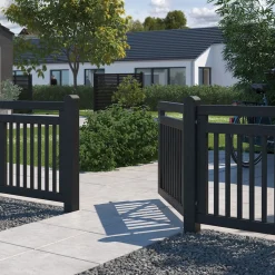 Plus Havelåger^Linea enkeltlåge 100x80 cm sort