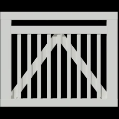 Plus Havelåger^Linea enkeltlåge 100x80 cm hvid