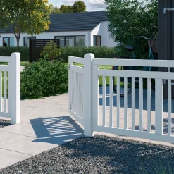 Best Plus Linea hegn 150x80 cm hvid