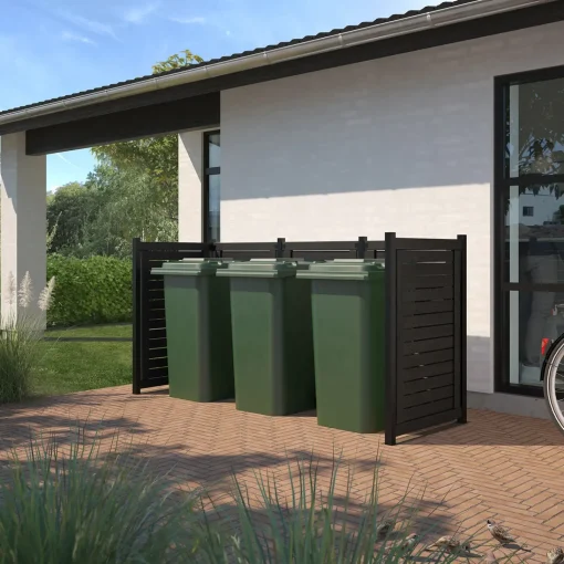 Clearance Plus Lund renovationsskjul 85x124x165 cm sort