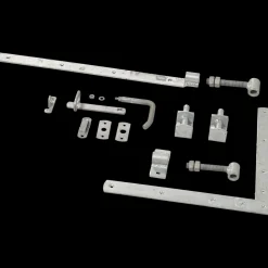 Plus Havelåger^Nagano enkeltlåge inkl. beslag 100x80 cm sort