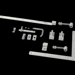 Plus Havelåger^Nagano enkeltlåge inkl. beslag 100x80 cm sort