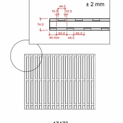 Plus Lamelhegn^Nagano hegn 180x140 cm hvid
