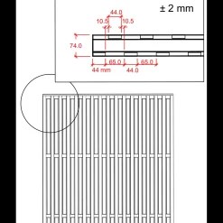 Hot Plus Nagano hegn 180x140 cm sort