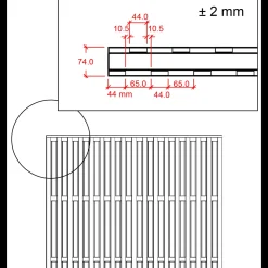 Hot Plus Nagano hegn 180x140 cm sort