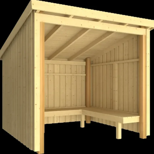 Hytter^Plus Nordic bålhytte 5 m2 - Type 1A
