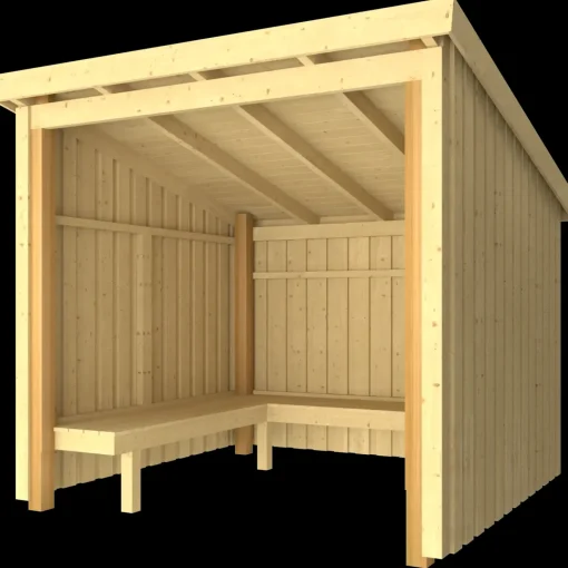 Hytter^Plus Nordic bålhytte 5 m2 - Type 1A