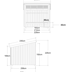 Hytter^Plus Nordic bålhytte 5 m2 - Type 1A