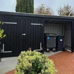 Hot Plus Nordic Multi havehus 4,7 m² 2 moduler med dobbeltdør og åben front
