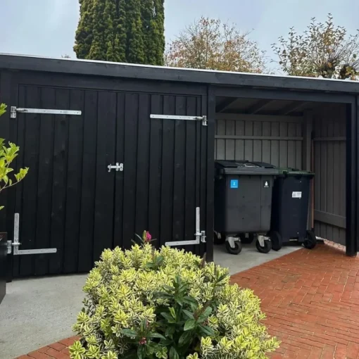 Hot Plus Nordic Multi havehus 4,7 m² 2 moduler med dobbeltdør og åben front