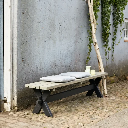 Plus Bord- Og Bænkesæt^Nostalgi Plankebænk 177 cm trykimp