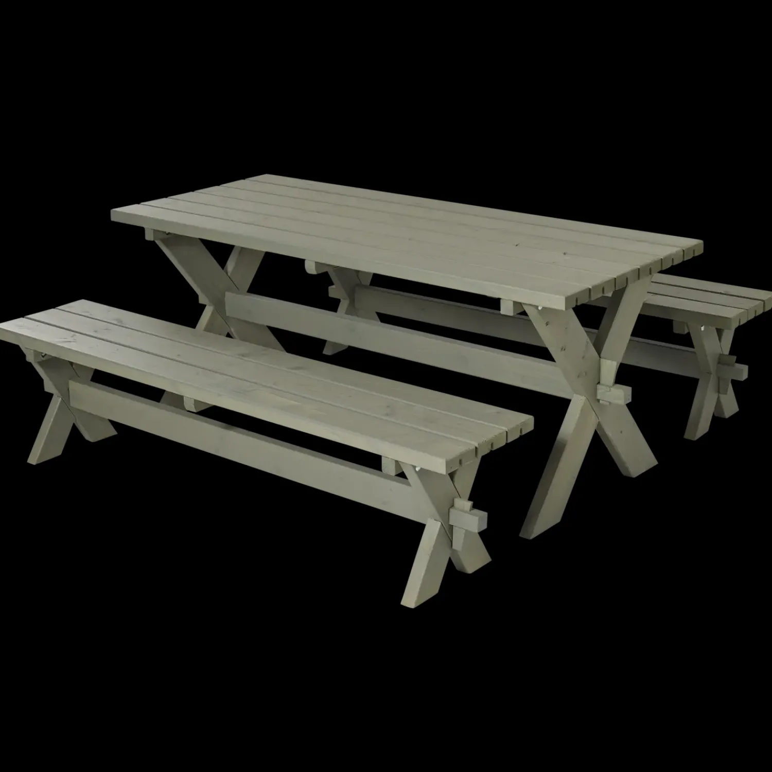 Plus Nostalgi Plankesæt 177 cm trykimprægneret