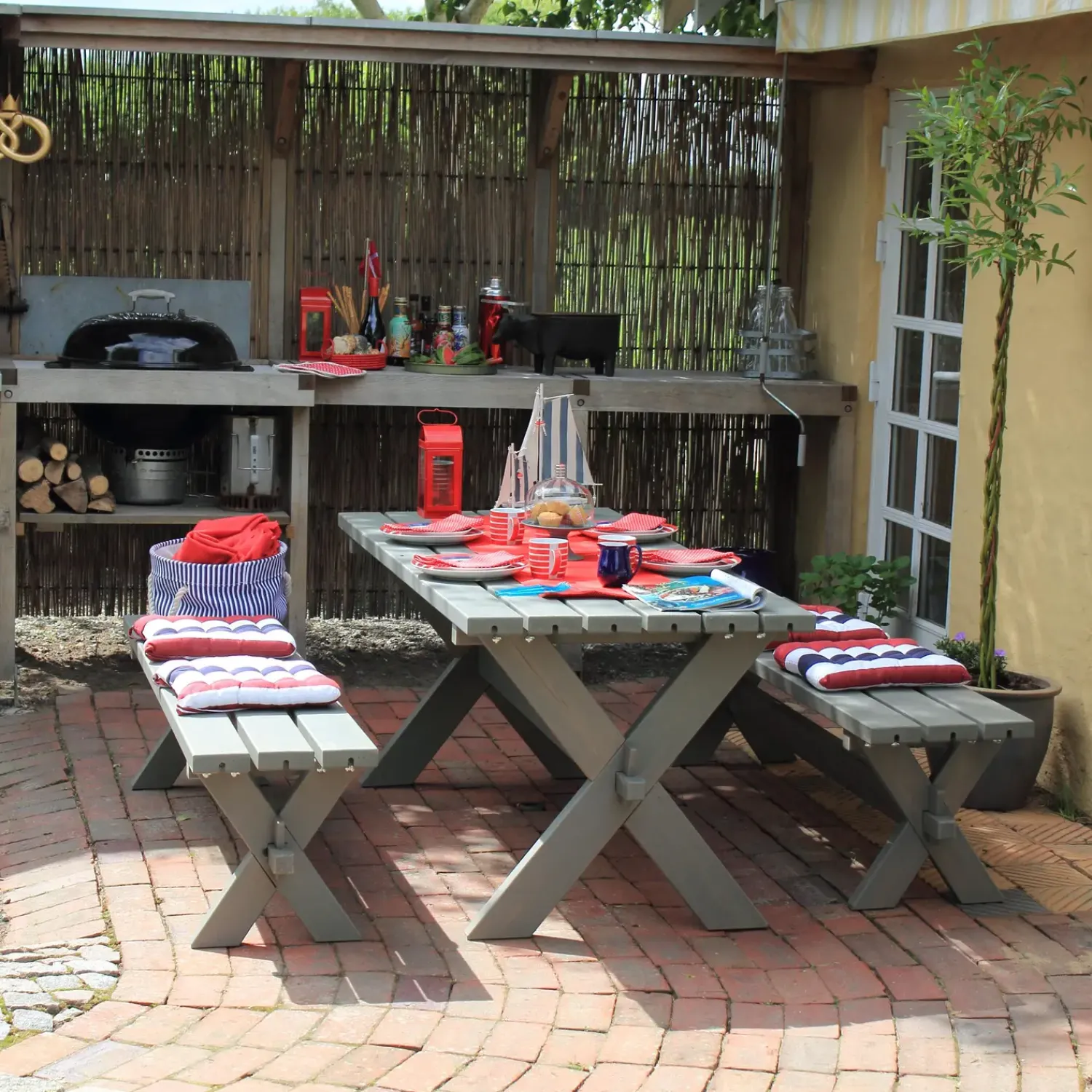 Plus Nostalgi Plankesæt 177 cm trykimprægneret