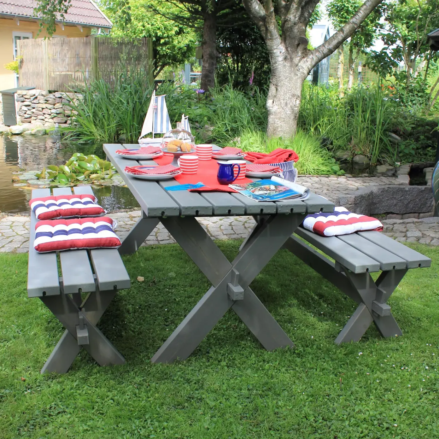 Plus Nostalgi Plankesæt 177 cm trykimprægneret