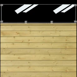 Discount Plus omlimet profilstolpe 90x90 mm længde 98 cm hvid