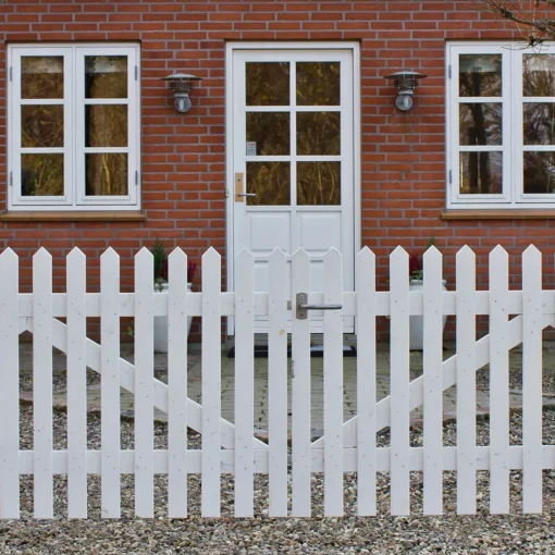 Best Plus Omlimet stolpe 70x70mm længde 157 cm spids/Skagenhegn afrundet/Retrohegn