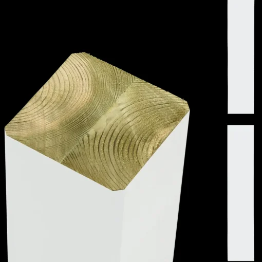 Plus Omlimet stolpe/drager Hvid 9×9×98 cm